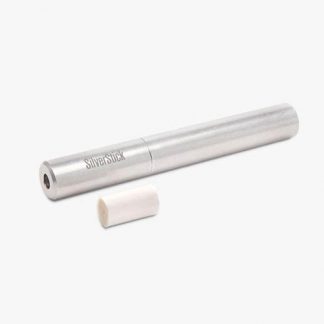 SilverStick One Hitter Pipe w/ Filter - Polished Silver