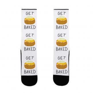 Get Baked US Size 7-13 Socks by LookHUMAN