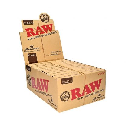 RAW Masterpiece King Rolling Papers w/ Pre-Rolled Tips