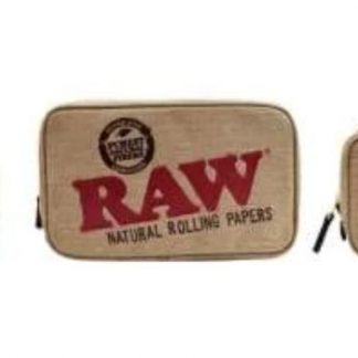 RAW Smell Proof Smokers Pouch - Available in Small, Medium or Large